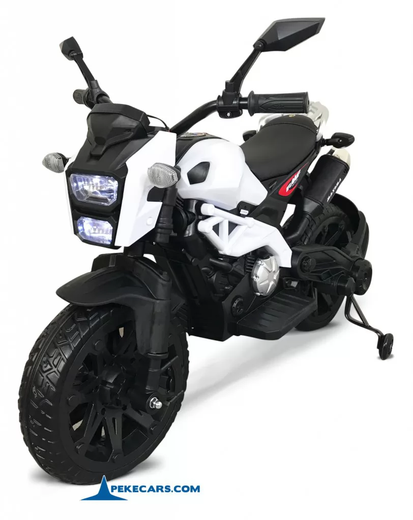 Moto de cross Máxima 12v Blanca 2