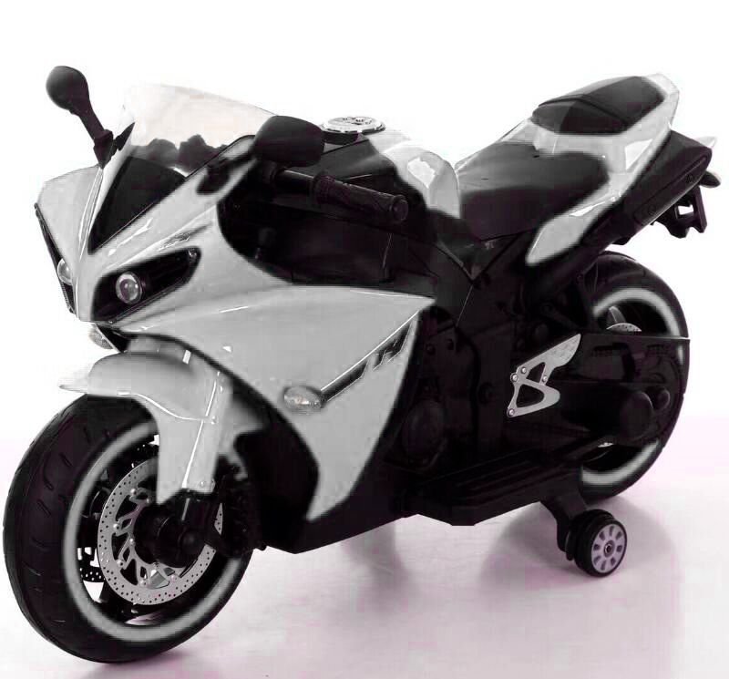 Moto eléctrica R1 12v Blanca 2