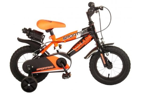 Bicicleta Sportivo 12 Neón Naranja/Negro 3