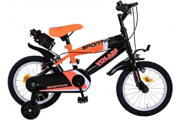 Bicicleta Sportivo 14 Neón Naranja/Negro 3