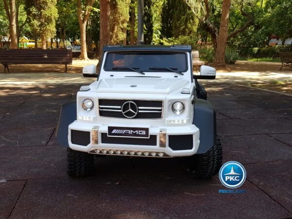 New Mercedes G63 12V 2.4G Blanco + Batería Extra de Regalo 5