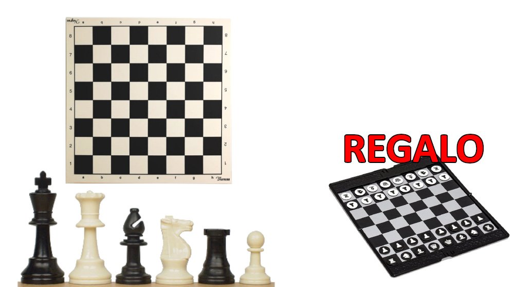 Set Tablero Plástico 45x45 y Piezas de Plástico Colegios Economico 2