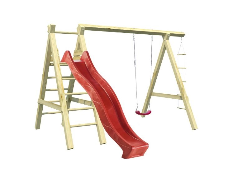 Parque Infantil de Madera Sofia con tobogan 1 Parque Infantil de Madera Sofia con tobogan 1