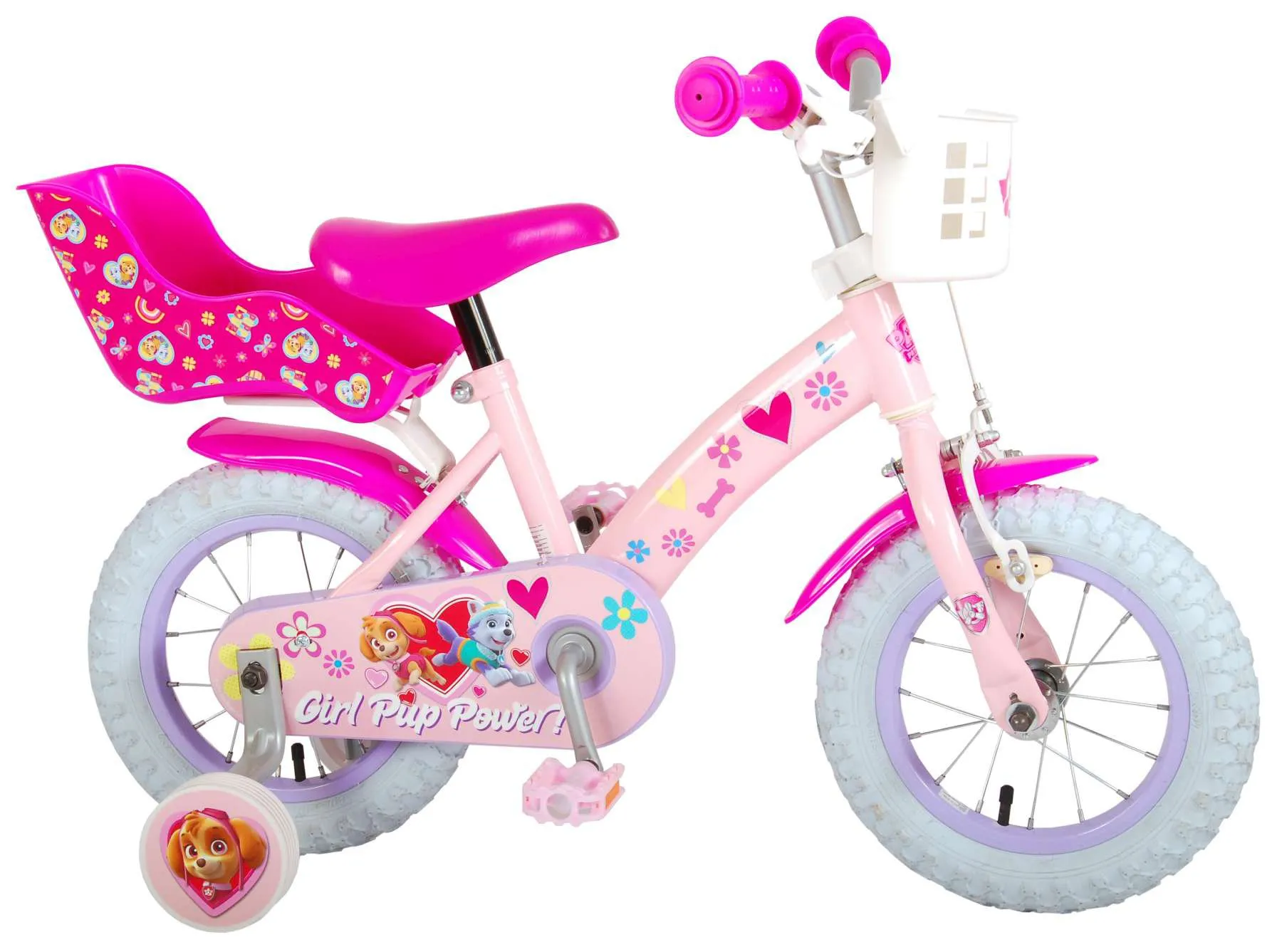 paw-patrol-12-pulgadas-rosa-01.webp Bicicleta para niños Patrulla Canina 12 pulgadas Rosa 4