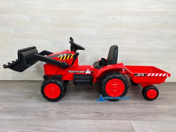 Tractor Electrico Peketrac 3100 12V 2.4G Rojo 4