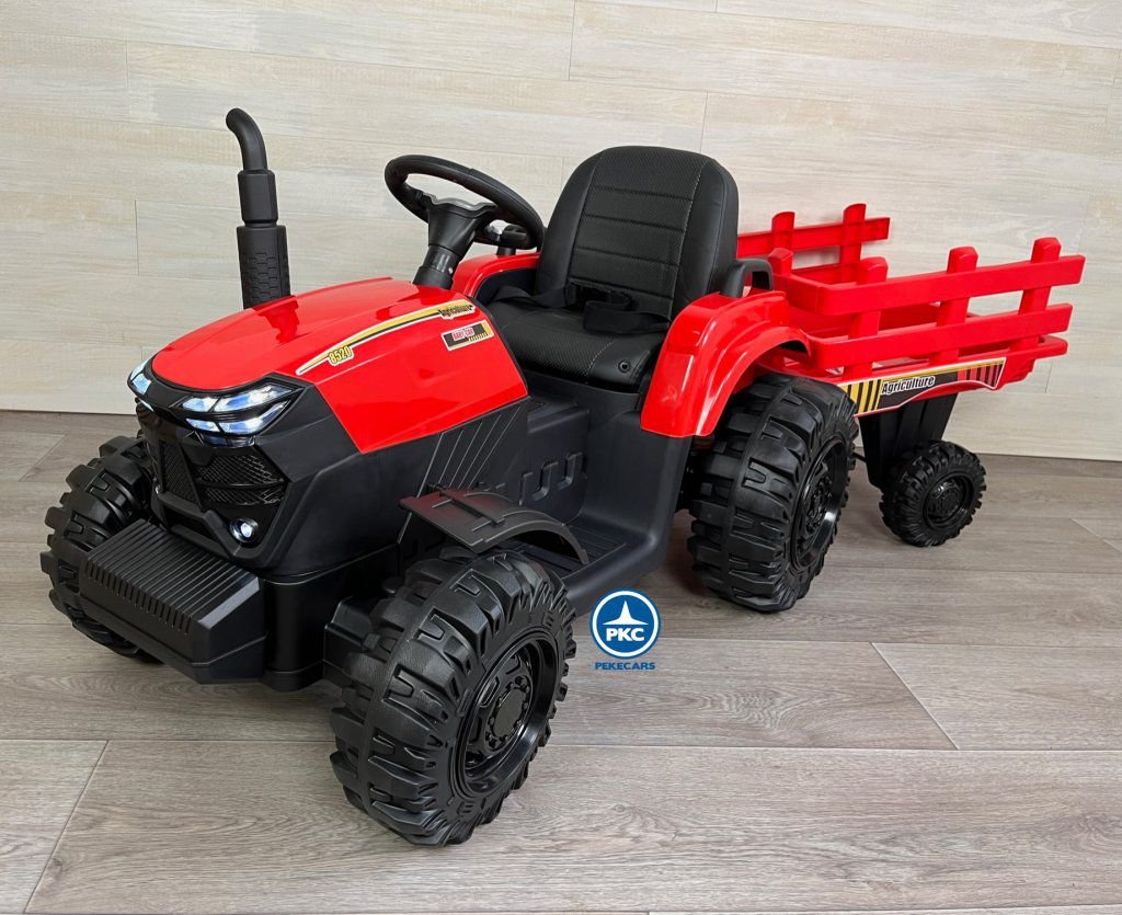 Tractor Eléctrico Peketrac 6100 24V 2.4G Rojo 1