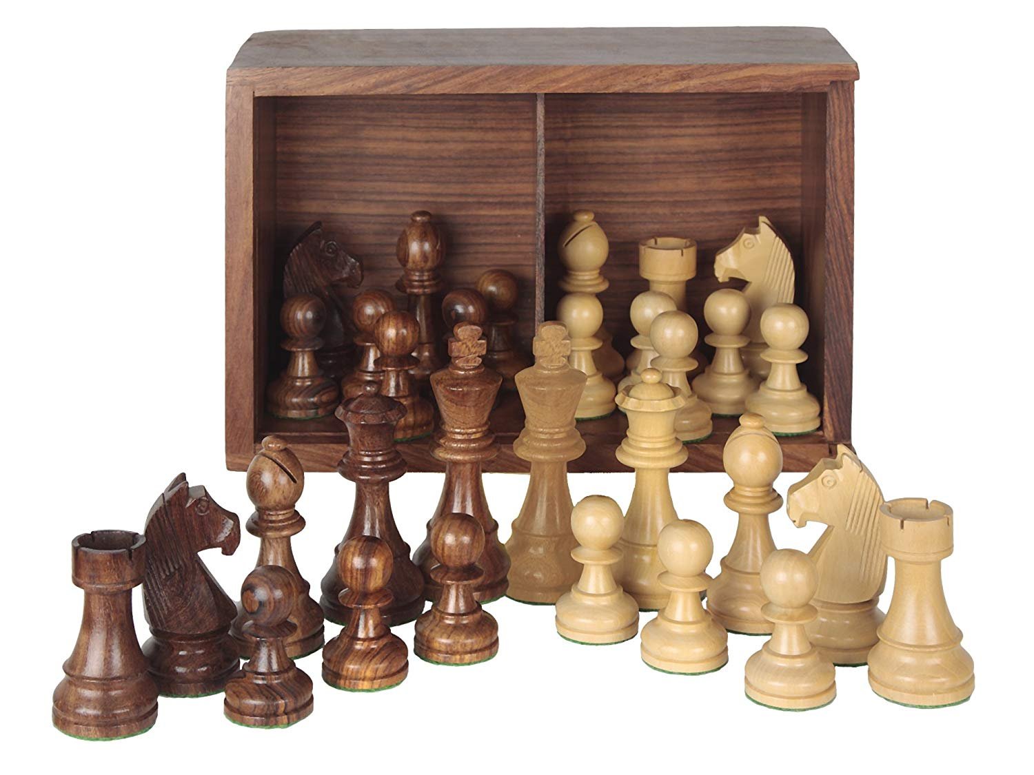 Juego de Piezas Staunton 5 madera plomadas 2