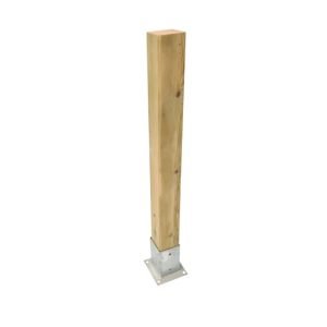 Poste de Madera de 68 x 68 mm para Vallas Masgames (Hormigón) – Horeca
