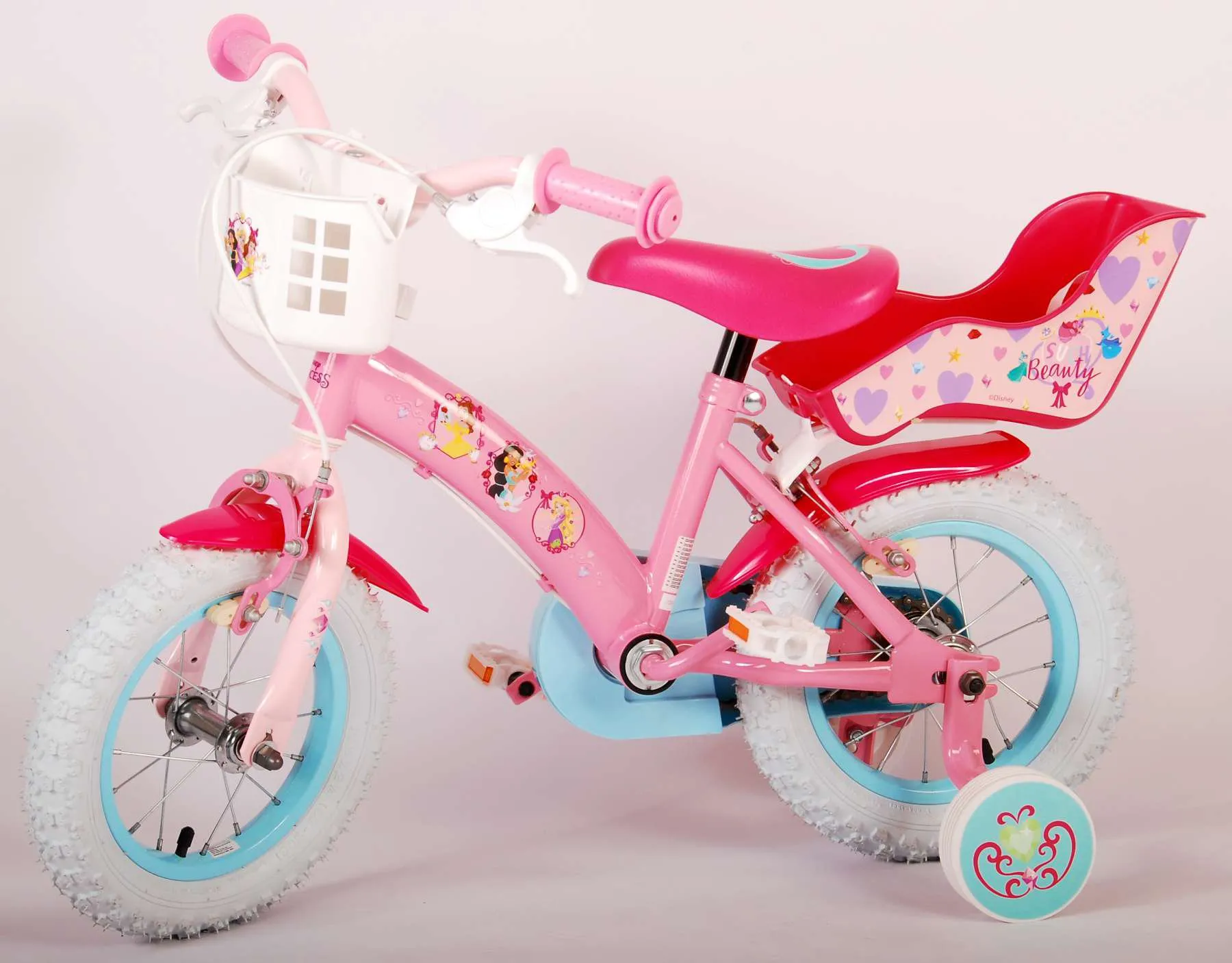 princesas-disney-12-pulgadas-rosa-013-1.webp Bicicleta infantil Princesas Disney 12 pulgadas Rosa Dos frenos 16
