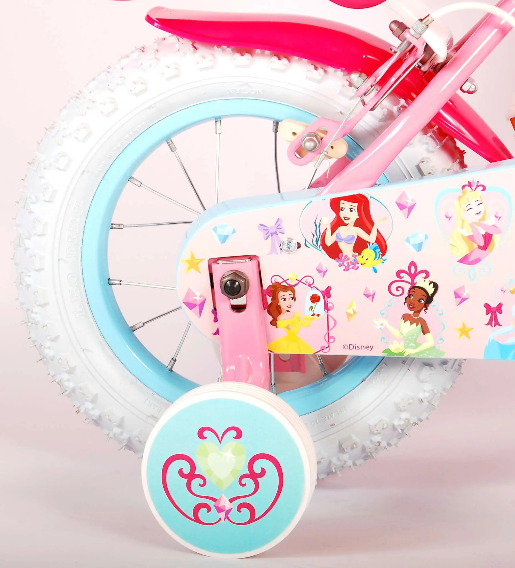 princesas-disney-12-pulgadas-rosa-03-1.webp Bicicleta infantil Princesas Disney 12 pulgadas Rosa Dos frenos 6