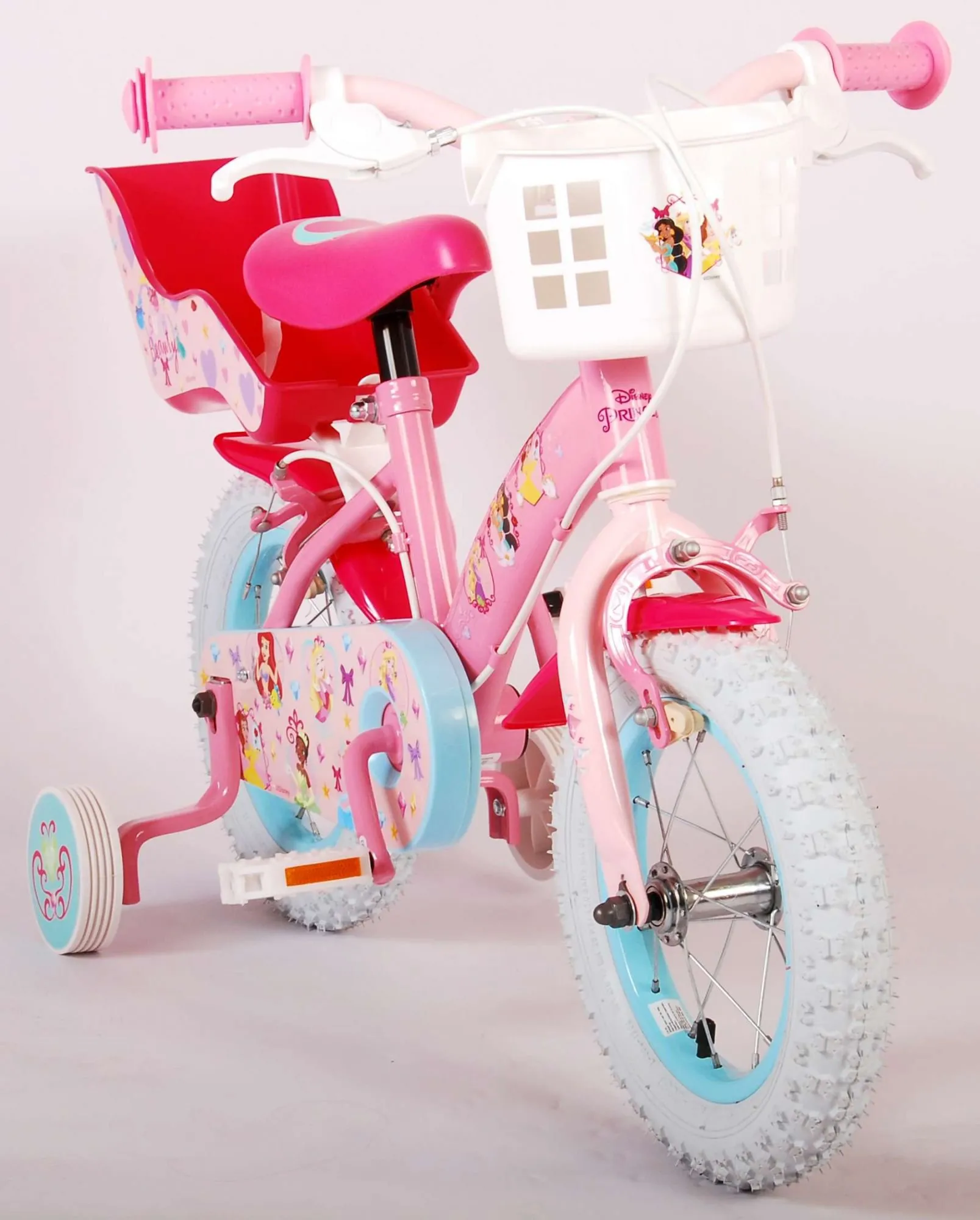 princesas-disney-12-pulgadas-rosa-09-1.webp Bicicleta infantil Princesas Disney 12 pulgadas Rosa Dos frenos 12