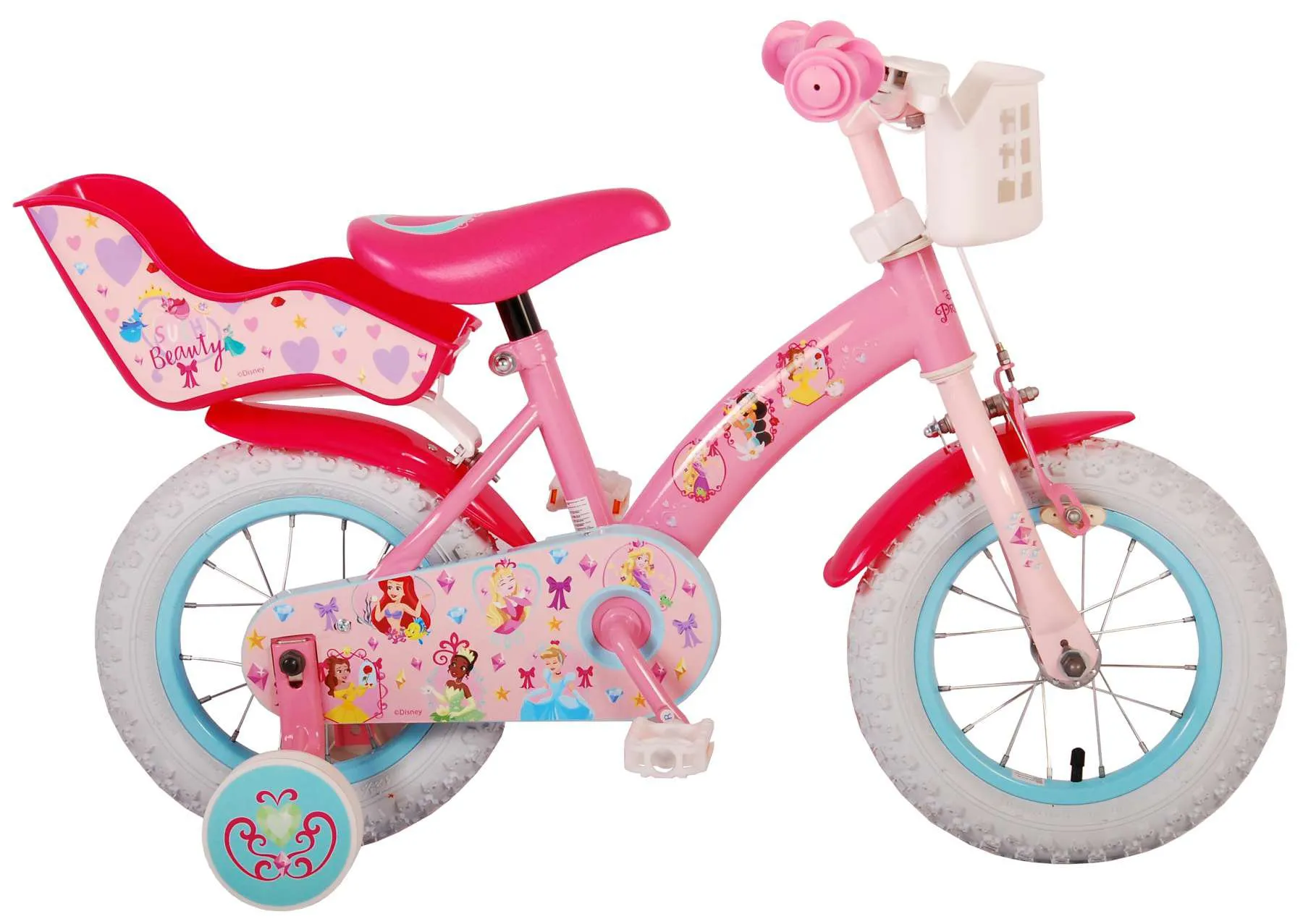 Bicicleta Infantil Princesas Disney 12 Pulgadas Rosa 2 Bicicleta Infantil Princesas Disney 12 Pulgadas Rosa 2