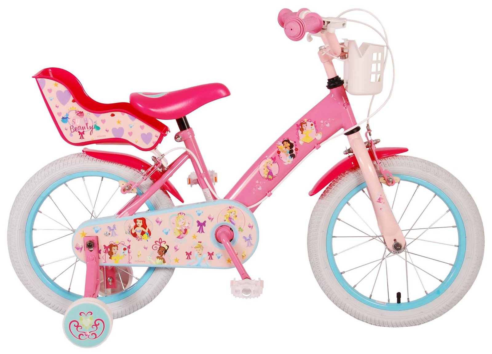 Bicicleta Infantil Princesas Disney 16 Pulgadas Rosa Dos Frenos 1 Bicicleta Infantil Princesas Disney 16 Pulgadas Rosa Dos Frenos 1