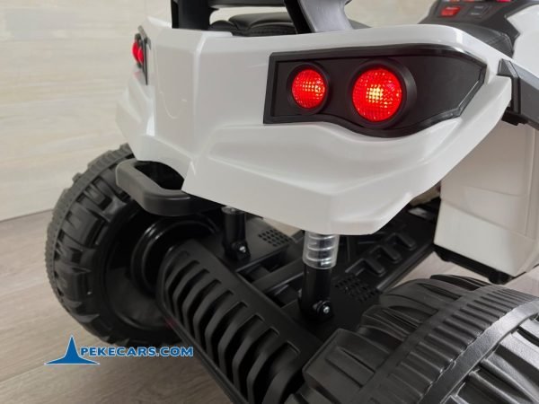 Quad Eléctrico 906D 12V 2.4G Blanco con ruedas de caucho 14