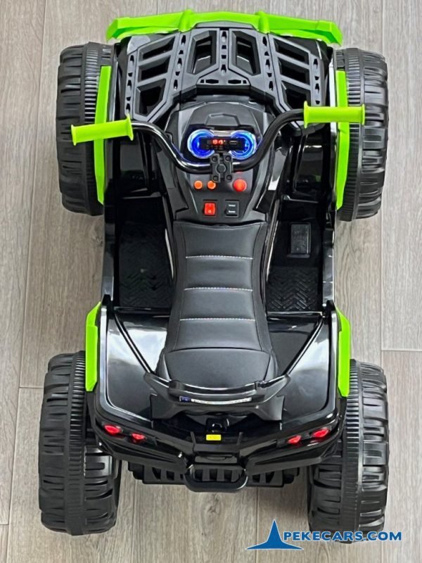 Quad Eléctrico 906D 12V 2.4G Verde y Negro 11