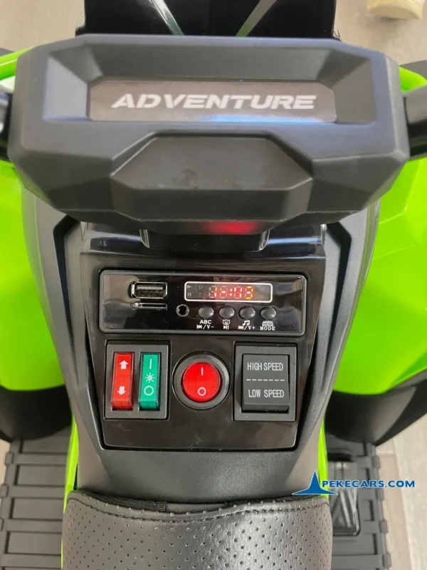 Quad Eléctrico ATR 12V 2.4G Verde 19