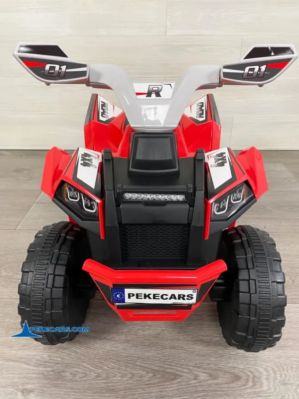Quad Electrico Racing Speed 6V Rojo con Remolque 6