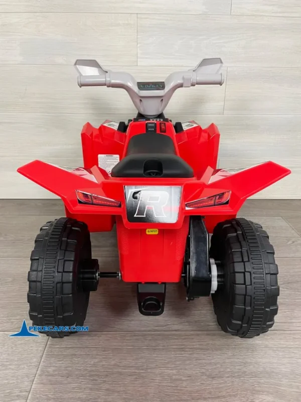 Quad Electrico Racing Speed 6V Rojo con Remolque 9