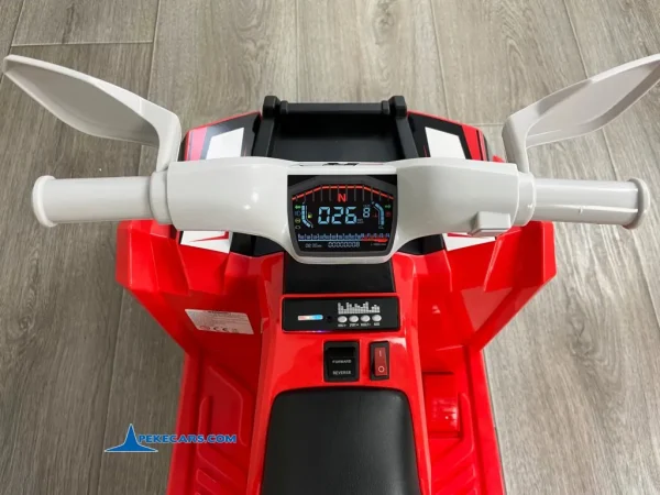 Quad Electrico Racing Speed 6V Rojo con Remolque 18