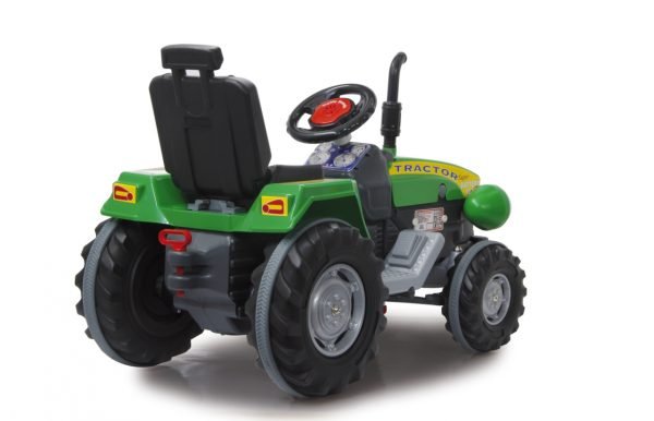 Tractor Power Drag 12V con remolque 12