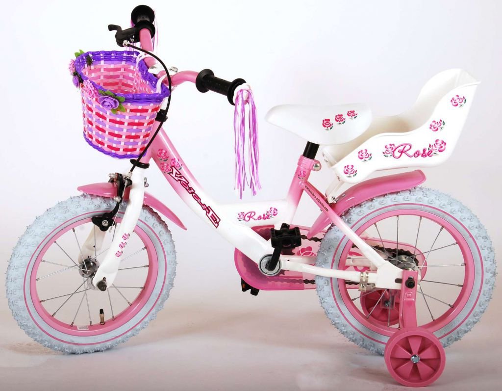 rose-14-pulgadas-rosa-95-012.jpg Bicicleta infantil Rose 14 pulgadas Blanco Volare 15