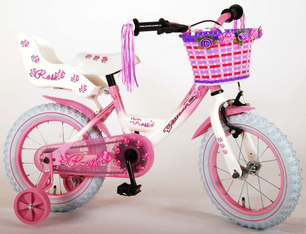 rose-14-pulgadas-rosa-95-02.jpg Bicicleta infantil Rose 14 pulgadas Blanco Volare 5