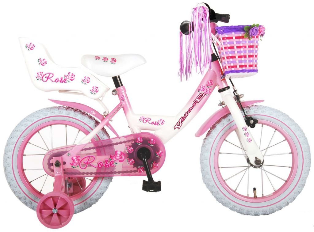 Bicicleta infantil Rose 14 pulgadas Blanco Volare 2 Bicicleta infantil Rose 14 pulgadas Blanco Volare 2