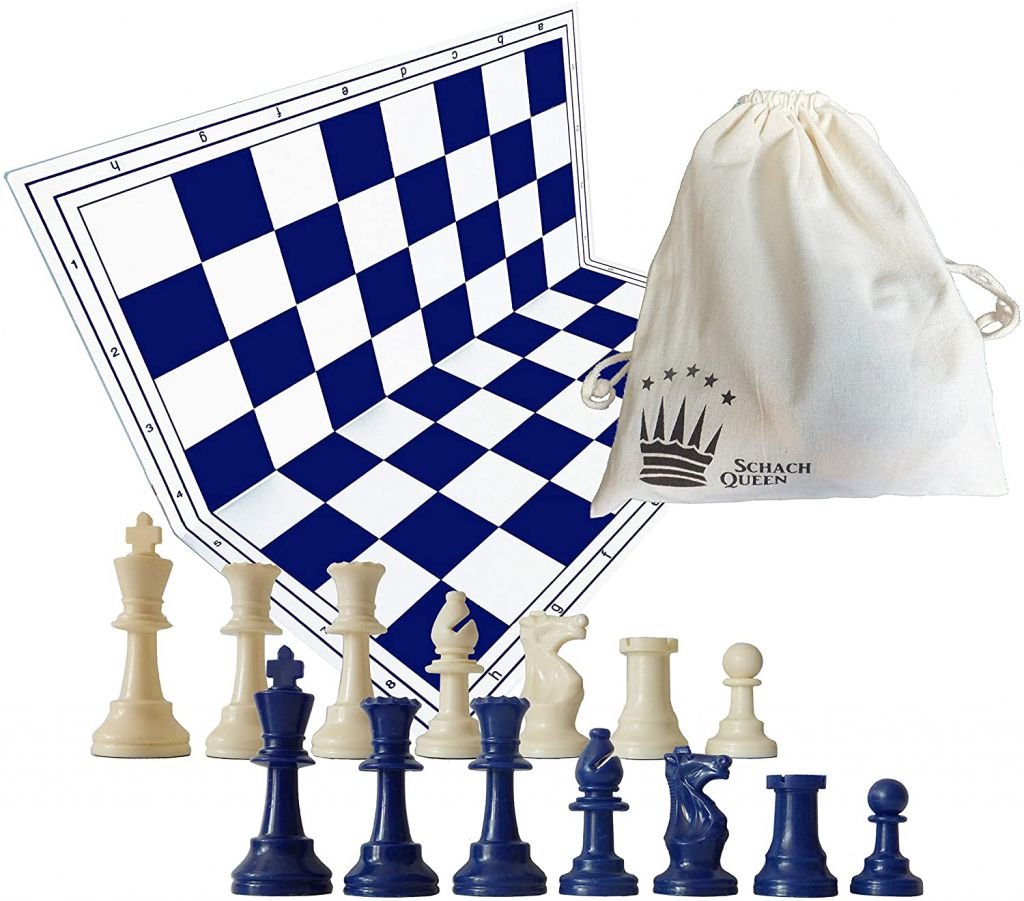 Juego / Set de ajedrez Completo Azul 1