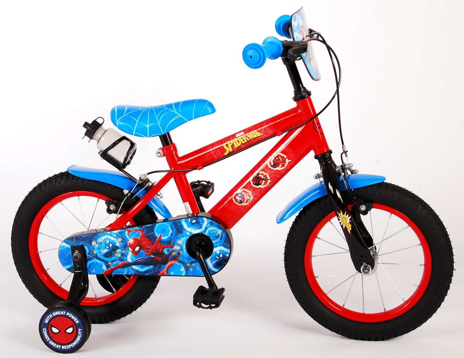 spider-man-14-pulgadas-rojo-01.jpg Bicicleta infantil Spider-Man 14 pulgadas Rojo Dos frenos 4