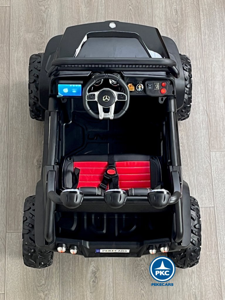 todoterreno-mercedes-unimog-12v-negro-09.jpg MERCEDES UNIMOG JL199 12V 2.4G NEGRO METALIZADO 12