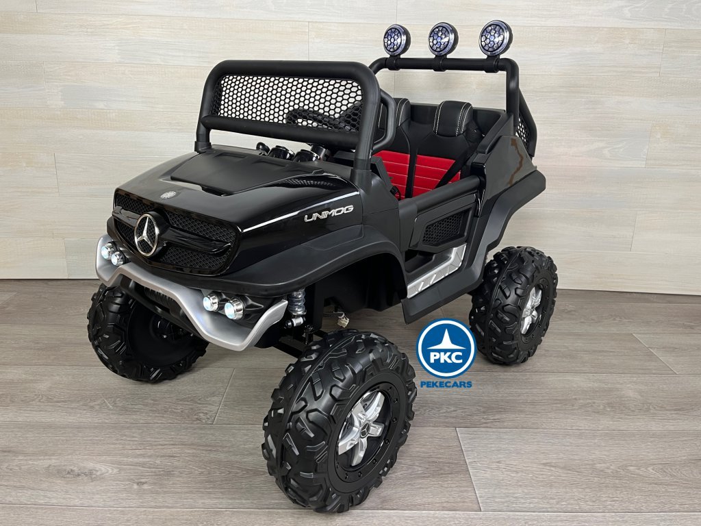 MERCEDES UNIMOG JL199 12V 2.4G NEGRO METALIZADO 2