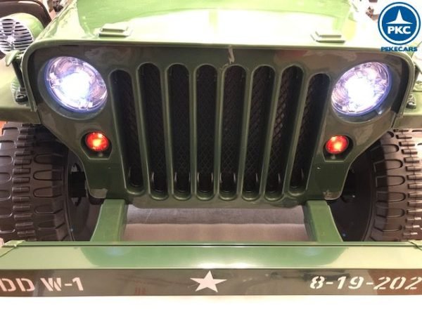 Todoterreno Willys Army Jeep 12V verde 17