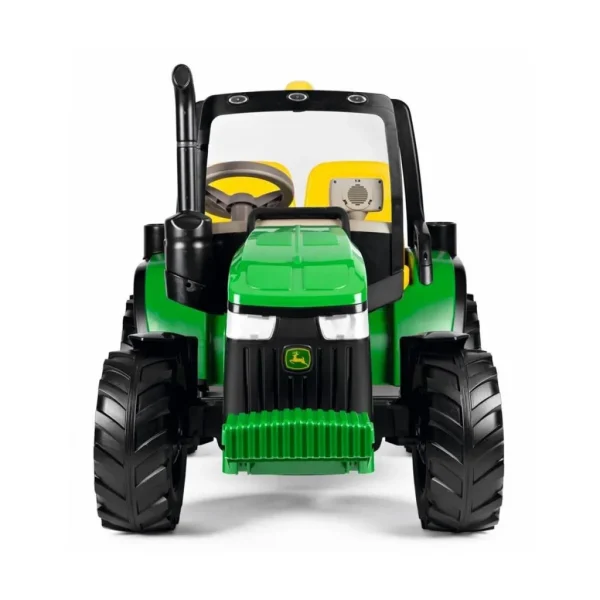 Tractor Eléctrico Infantil John Deere Dual Force 2 Plazas 12V con Remolque 5
