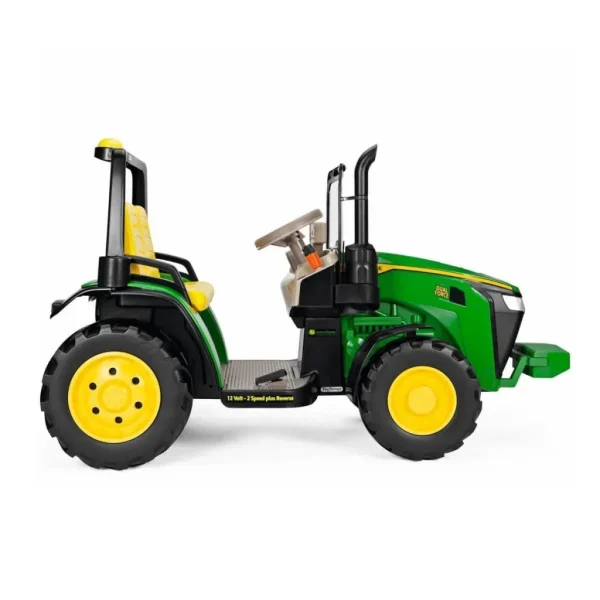 Tractor Eléctrico Infantil John Deere Dual Force 2 Plazas 12V con Remolque 7