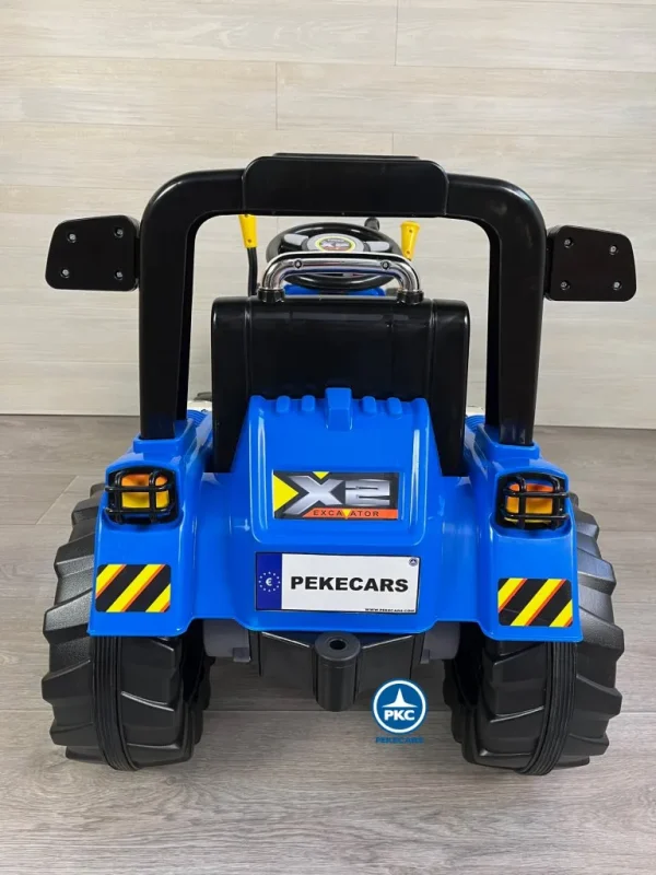 Tractor Electrico Pala Delantera 12V Peketrac 1005 Azul 9