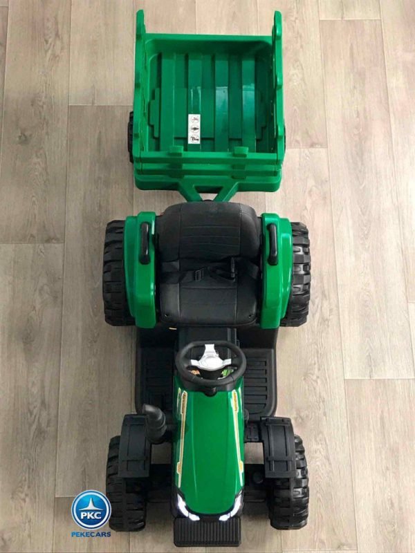 Tractor Eléctrico Peketrac 6100 24V 2.4G Verde 11