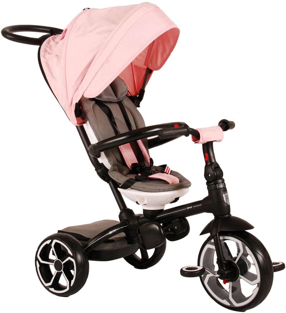 Triciclo Prime 4 en 1 Rosa Qplay 2