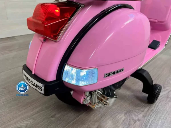 Vespa Clásica Piaggio PX-150 12V Rosa. Ruedas EVA 13