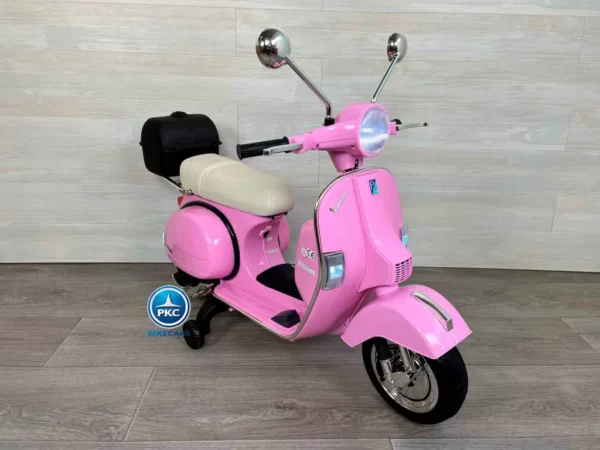 Vespa Clásica Piaggio PX-150 12V Rosa. Ruedas EVA 5