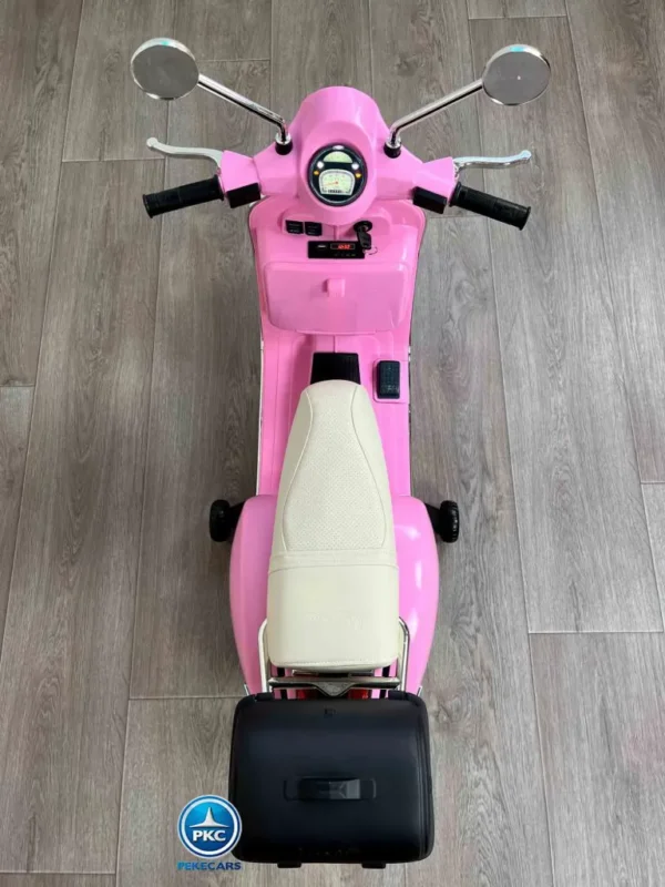 Vespa Clásica Piaggio PX-150 12V Rosa. Ruedas EVA 9