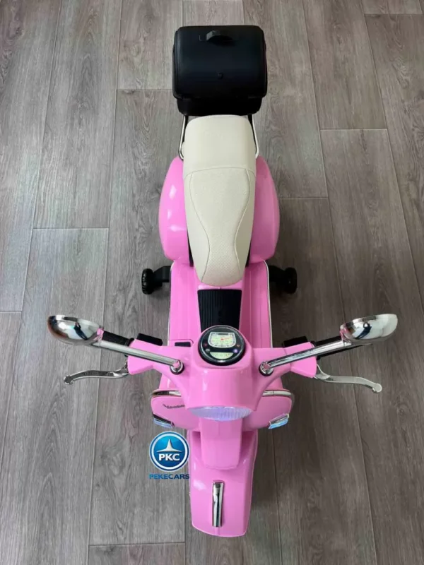 Vespa Clásica Piaggio PX-150 12V Rosa. Ruedas EVA 10