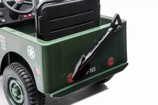 Todoterreno Willys Army Jeep 12V 1 Plaza verde 12