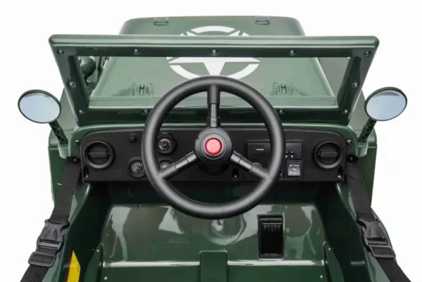 Todoterreno Willys Army Jeep 12V 1 Plaza verde 9