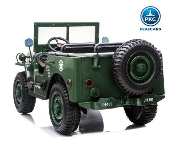 Todoterreno Willys Army Jeep 12V verde 8