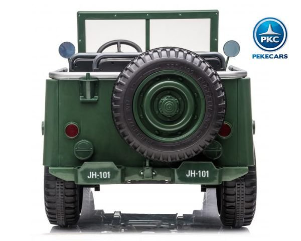 Todoterreno Willys Army Jeep 12V verde 7