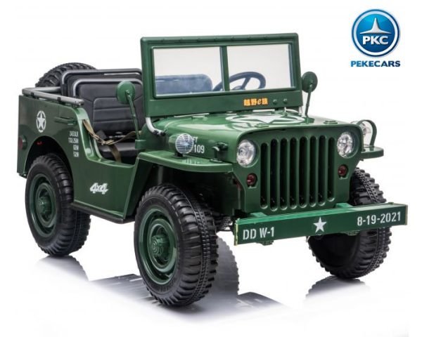 Todoterreno Willys Army Jeep 12V verde 6