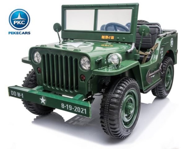 Todoterreno Willys Army Jeep 12V verde 5