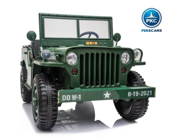 Todoterreno Willys Army Jeep 12V verde 4